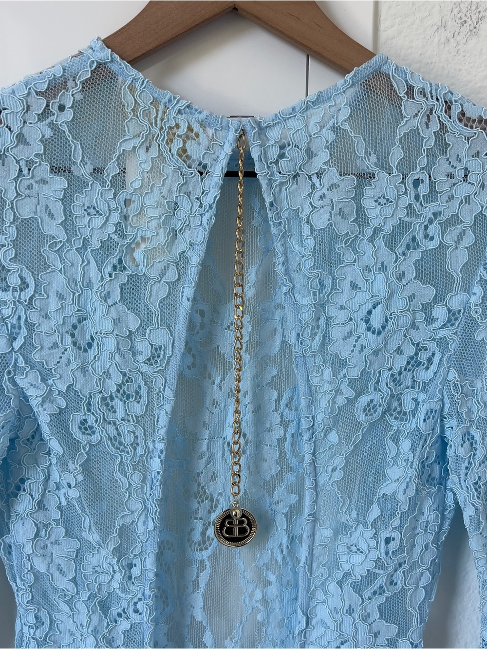 Bronx and Banco Bronx & Banco Electra Lace Gown Maxi Dress Blue - Picture 9 of 14